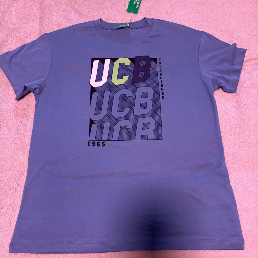 UNITED COLORS of BENETTON..Boys Sz 12…Blue Graphic Short Sleeve Tee